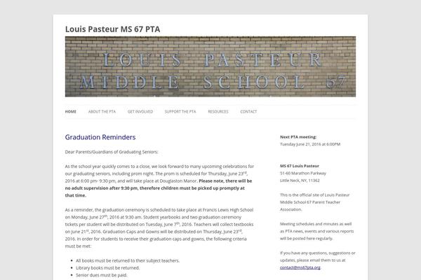 Twenty Twelve theme site design template sample