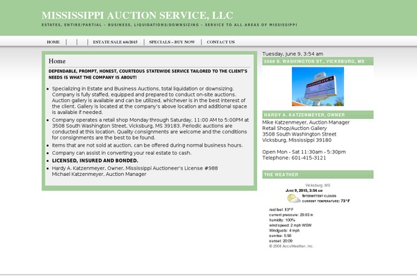 msauctionservice.com site used Auction