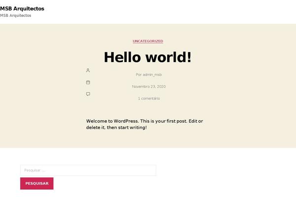 Twenty Twenty theme site design template sample