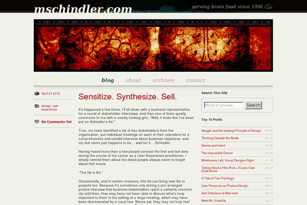 mschindler.com site used Conte
