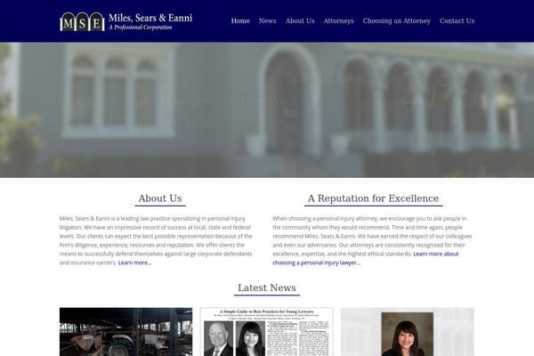 Total theme site design template sample
