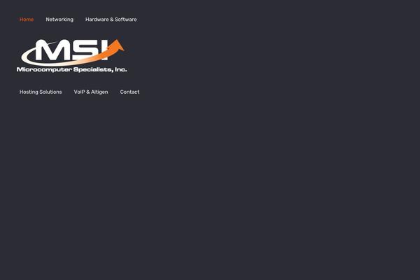 Msi theme site design template sample