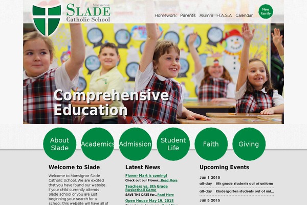 slade theme websites examples