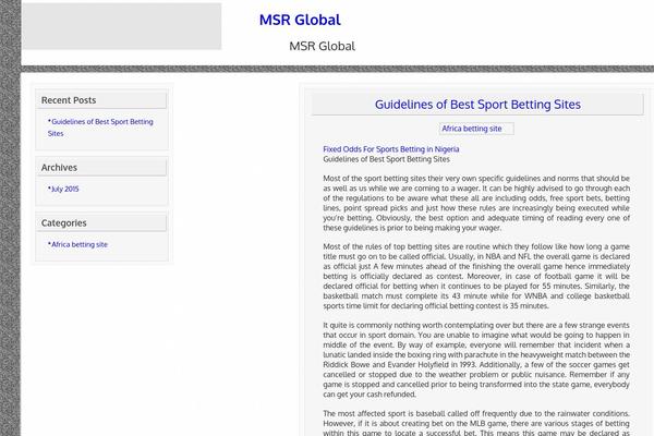 msr-global.com site used Leslie