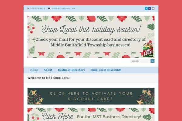 Total theme site design template sample