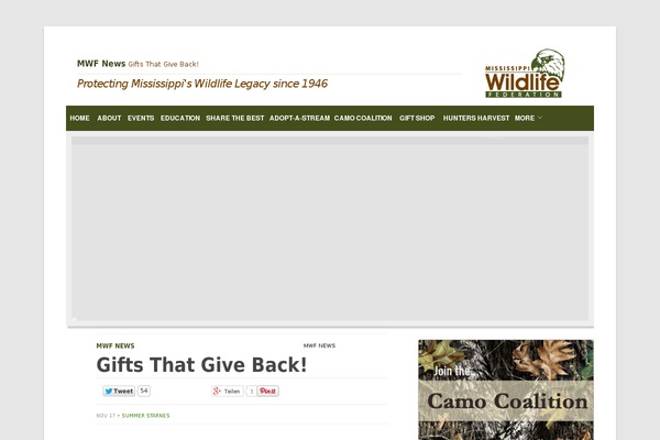 mswildlife.org site used Mwf