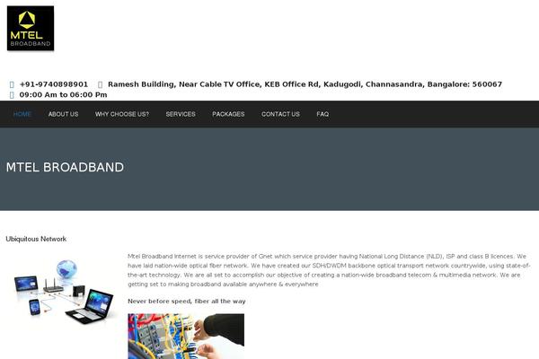 mtelbroadband.com site used Business-trade