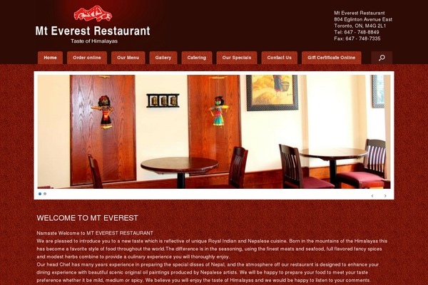 mteverestrestaurant.ca site used Mteverestrestaurant