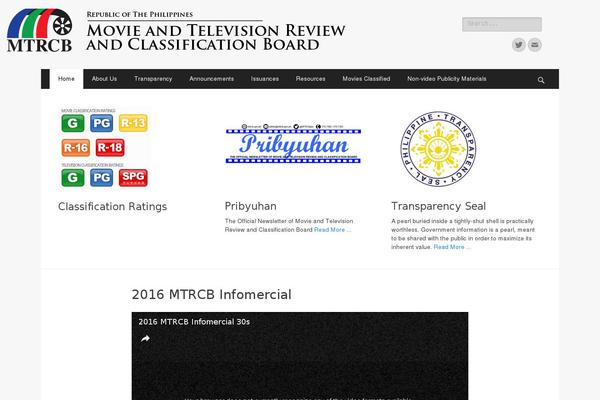 mtrcb.gov.ph site used Gwt