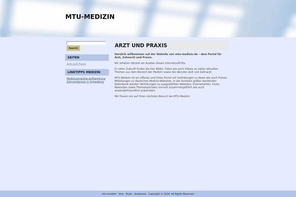 mtu-medizin.de site used Wordpress1