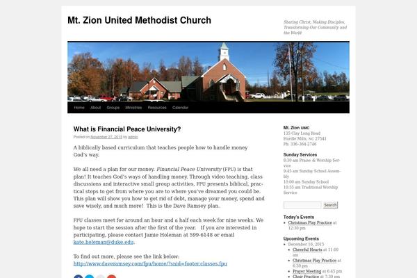 WordPress website example screenshot