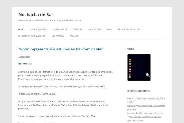 Twenty Twelve theme site design template sample