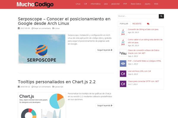 muchocodigo.com site used Dazzling