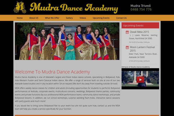 mudradanceacademy.com.au site used Mudra