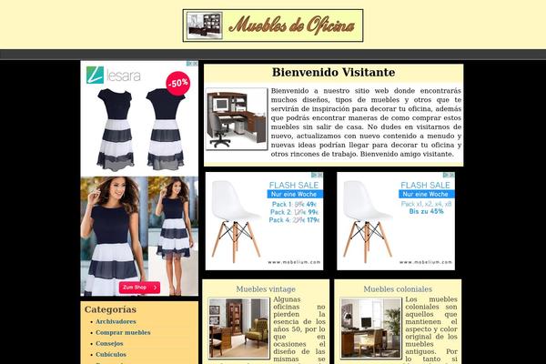 mueblesoficina.info site used Arev_theme