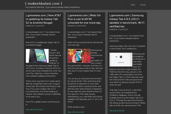 WordPress website example screenshot