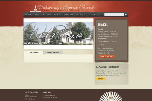 mukwonagobaptist.org site used Mbc