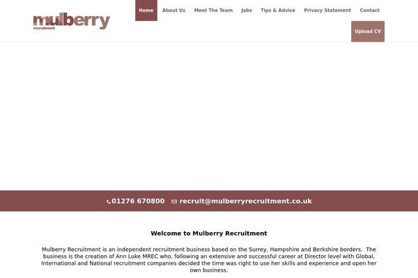 mulberryrecruitment.co.uk site used Jobify