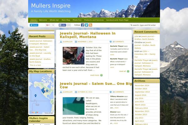 Travel Blogger theme site design template sample