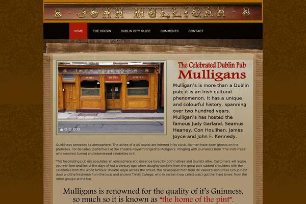 mulligans.ie site used Avocation