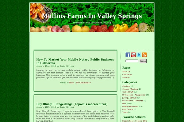 mullinsfarms.com site used Veggie-1