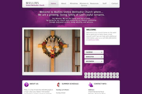 mullinsumc.org site used Prominence