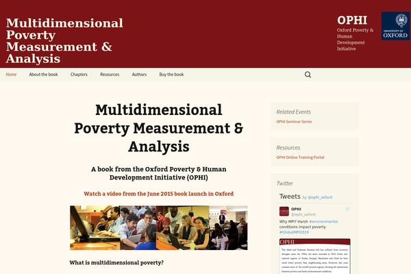 multidimensionalpoverty.org site used Book