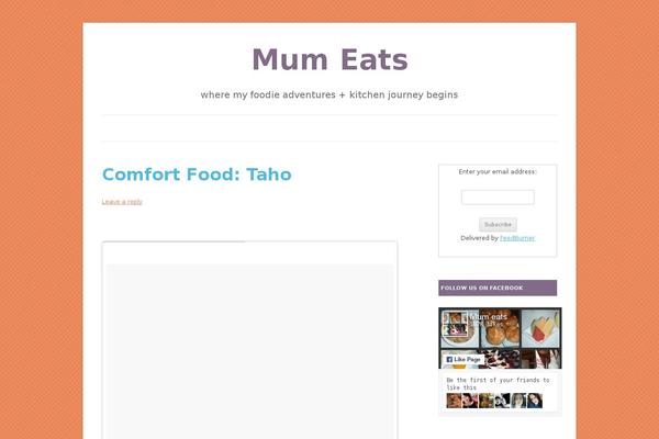 mum-eats.com site used Colorful Delight