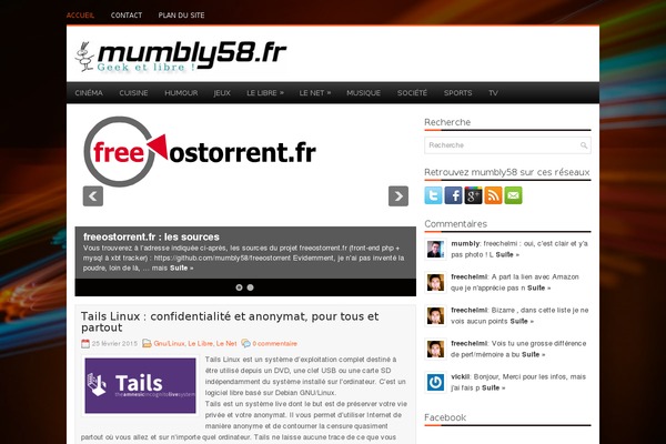 mumbly58.fr site used Techbits