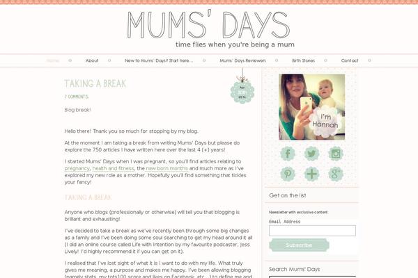 mumsdays.com site used Mums-days