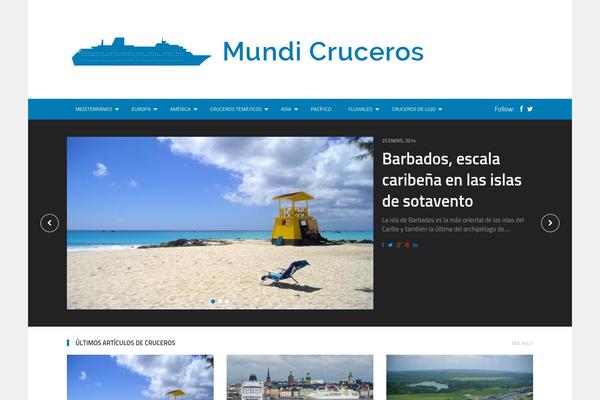 mundicruceros.es site used Thetraveltheme