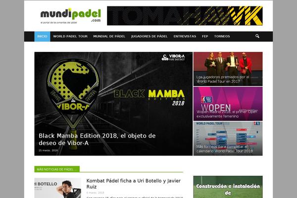 mundipadel.com site used Mundipadel