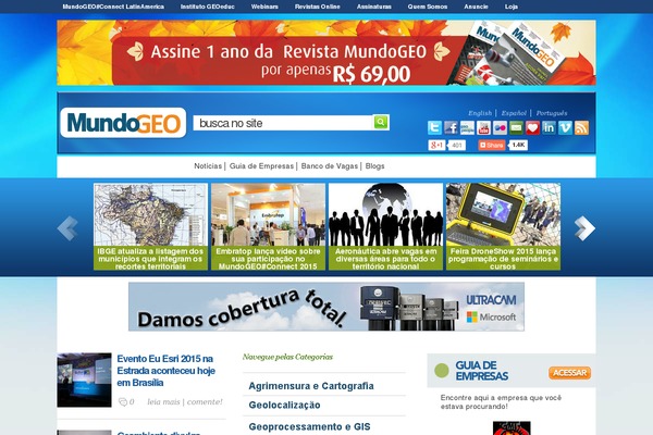 mundogeo.com.br site used Home