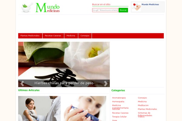 mundomedicinas.com site used Medicina2013