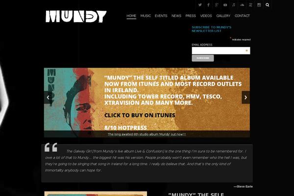 mundy.ie site used Creedence