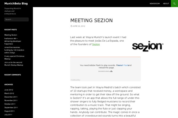 WordPress website example screenshot