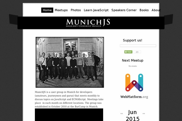munichjs.de site used Munichjs-theme