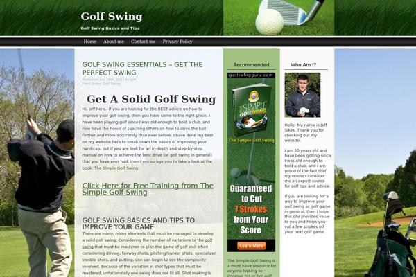 THATgolf Theme theme site design template sample