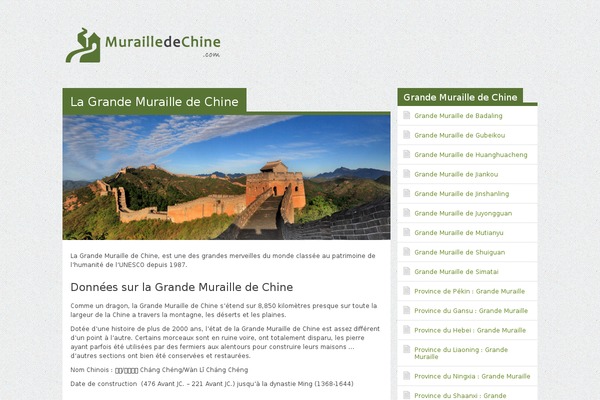 murailledechine.com site used Chine