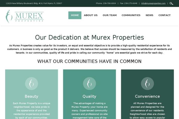 murexproperties.com site used Murexcorporate