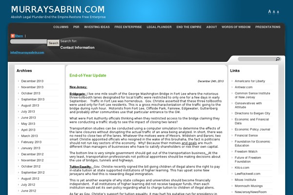 WordPress website example screenshot