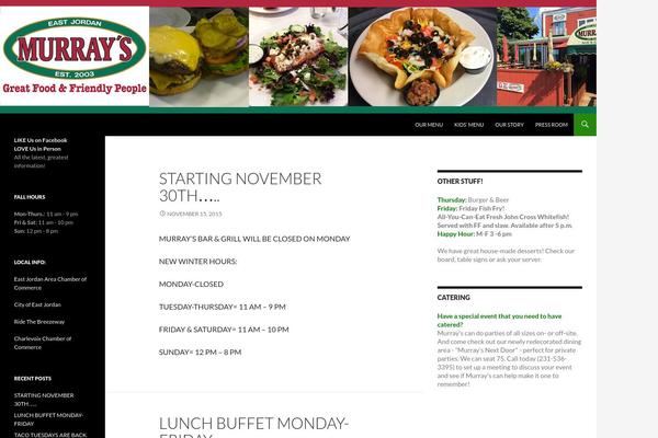 Twenty Fourteen theme site design template sample