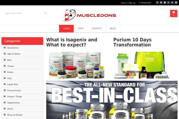 muscledons.com site used Wp-professional101