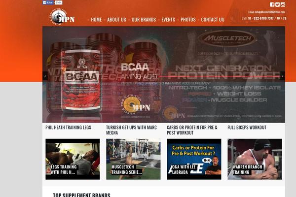 musclepronutrition.com site used Gymguide