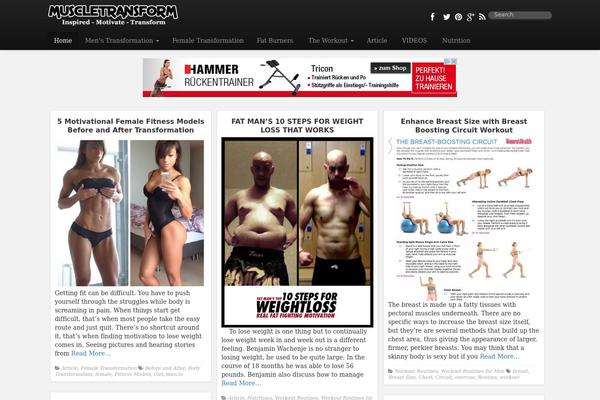 muscletransform.com site used Colormag-child02