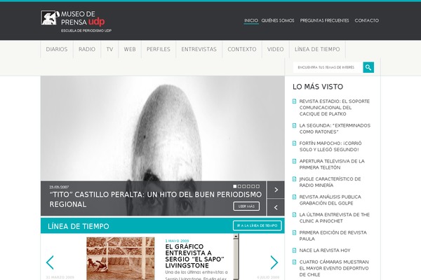 museodeprensa.cl site used Museo