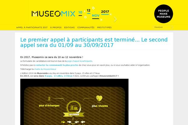 museomix.org site used Museomix