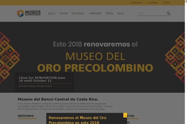 museosdelbancocentral.org site used Museosbccr
