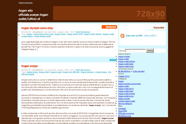 WordPress website example screenshot