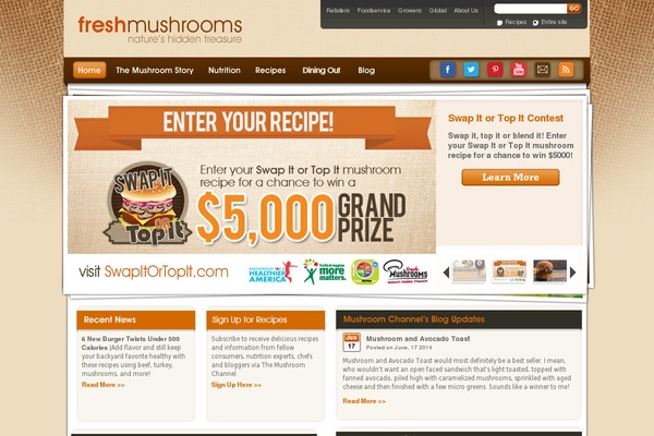 mushroom WordPress theme, websites list used mushroom theme mushroom theme websites examples